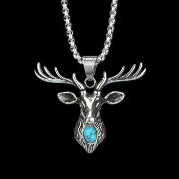 Elk Head Necklace